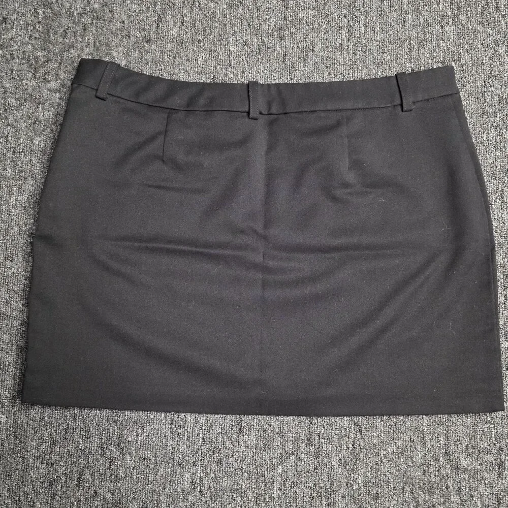 H&M Divided Women’s 10 Black Mini Straight Skirt Side Zip